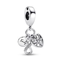 Charm Pandora Donna Pandora Moments in Argento Zirconia 792201C01 - 792201C01